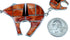 Genuine Sterling Silver Southwest Bear Multicolor Necklace And Earrings Set PX37336
